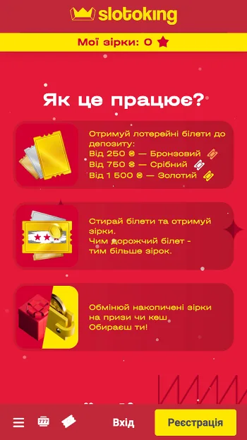 Лотерії казино беткінг